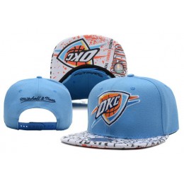 Oklahoma City Thunder Blue Snapback Hat XDF 0528 Snapback