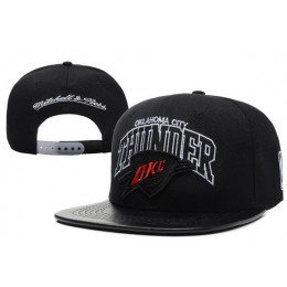Oklahoma City Thunder Black Snapback Hat XDF Snapback