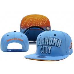 Oklahoma City Thunder Blue Snapback Hat XDF Snapback