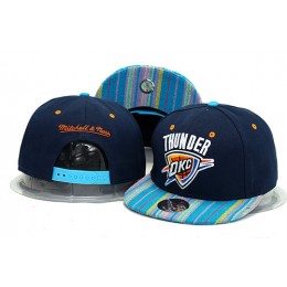 Oklahoma City Thunder Blue Snapback Hat YS 0613 Snapback