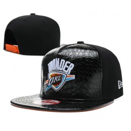 Oklahoma City Thunder Black Snapback Hat SD Snapback