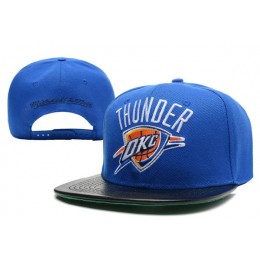 Oklahoma City Thunder Blue Snapback Hat XDF 0512 Snapback
