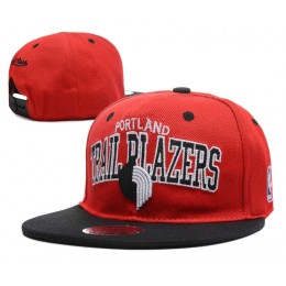 Portland Trail Blazers Red Snapback Hat DF 0512 Snapback