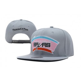 San Antonio Spurs Grey Snapback Hat XDF Snapback