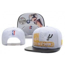 San Antonio Spurs adidas 2014 NBA Finals Champions Locker Room Snapback Leather Hat XDF 0701 Snapback