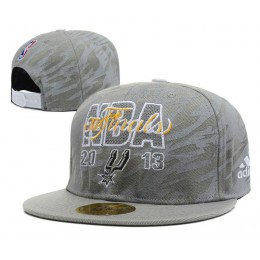 San Antonio Spurs Grey Snapback Hat DF 0613 Snapback