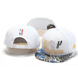 San Antonio Spurs 2014 NBA Finals Champions White Snapback Hat YS 0721 Snapback