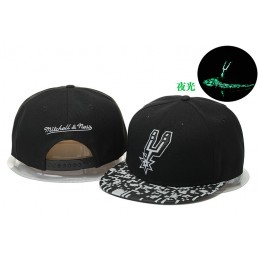 San Antonio Spurs Black Snapback Noctilucence Hat GS 0620 Snapback