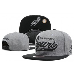 San Antonio Spurs Grey Snapback Hat DF 0512 Snapback