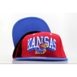 Kansas Pine Hawks Red Snapback Hat QH Snapback
