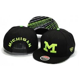 Michigan Wolverines Black Snapback Hat YS 0528 Snapback
