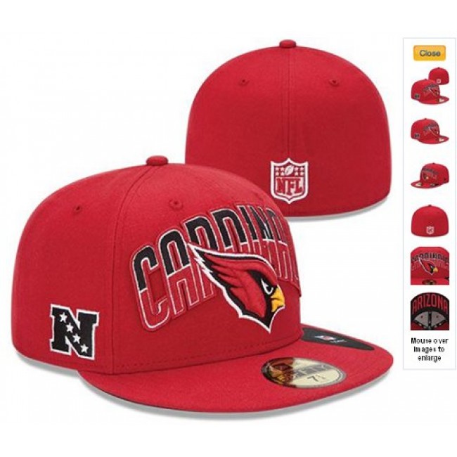 2013 Arizona Cardinals NFL Draft 59FIFTY Fitted Hat 60D17 Snapback