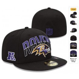 2013 Baltimore Ravens NFL Draft 59FIFTY Fitted Hat 60D21 Snapback