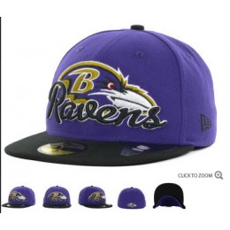 Baltimore Ravens New Era Script Down 59FIFTY Hat 60d04 Snapback