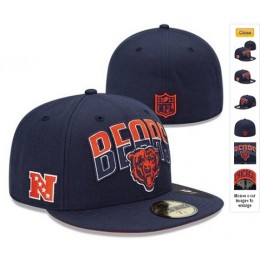 2013 Chicago Bears NFL Draft 59FIFTY Fitted Hat 60D10 Snapback