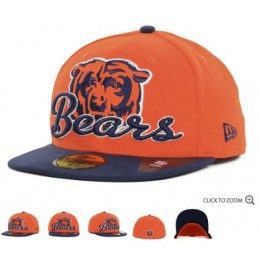Chicago Bears New Era Script Down 59FIFTY Hat 60d06 Snapback