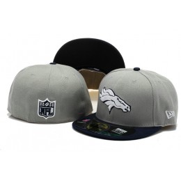 Denver Broncos Grey Fitted Hat 60D 0721 Snapback