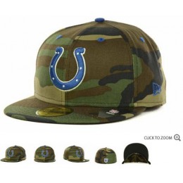 Indianapolis Colts New Era NFL Camo Pop 59FIFTY Hat 60D9 Snapback