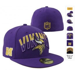 2013 Minnesota Vikings NFL Draft 59FIFTY Fitted Hat 60D31 Snapback