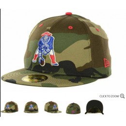New England Patriots NFL Fitted Camo Hat 60D 2 Snapback