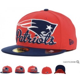 New England Patriots New Era Script Down 59FIFTY Hat 60d16 Snapback