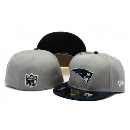 New England Patriots Grey Fitted Hat 60D 0721 Snapback
