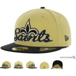 New Orleans Saints New Era Script Down 59FIFTY Hat 60d17 Snapback