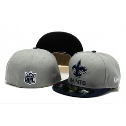New Orleans Saints Grey Fitted Hat 60D 0721 Snapback