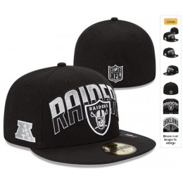 2013 Oakland Raiders NFL Draft 59FIFTY Fitted Hat 60D24 Snapback
