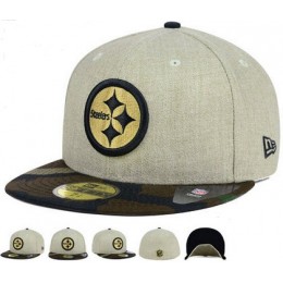 Pittsburgh Steelers Fitted Hat 60D 150229 47 Snapback