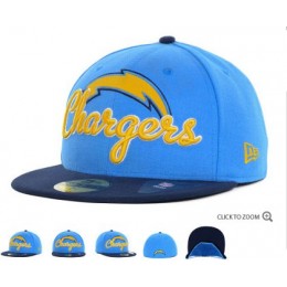 San Diego Chargers New Era Script Down 59FIFTY Hat 60d22 Snapback