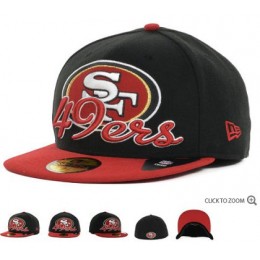 San Francisco 49ers New Era Script Down 59FIFTY Hat 60d23 Snapback