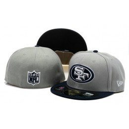 San Francisco 49ers Grey Fitted Hat 60D 0721 Snapback