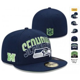 2013 Seattle Seahawks NFL Draft 59FIFTY Fitted Hat 60D25 Snapback
