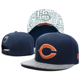 Chicago Bears 2014 Draft Reflective Blue Snapback Hat SD 0613 Snapback