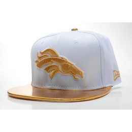 Denver Broncos White Snapback Hat SD Snapback