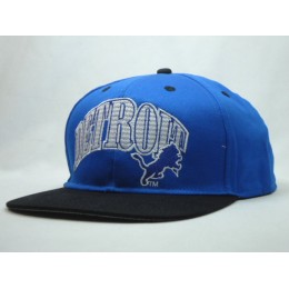 Detroit Lions Blue Snapback Hat SF Snapback
