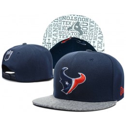 Houston Texans 2014 Draft Reflective Blue Snapback Hat SD 0613 Snapback