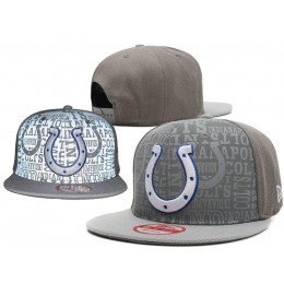 Indianapolis Colts 2014 Draft Reflective Grey Snapback Hat SD 0701 Snapback