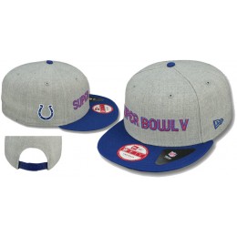 Super Bowl V Indianapolis Colts Grey Snapbacks Hat LS Snapback