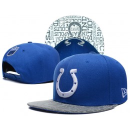 Indianapolis Colts 2014 Draft Reflective Blue Snapback Hat SD 0613 Snapback