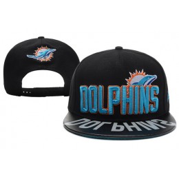 Miami Dolphins Black Snapback Hat XDF 0512 Snapback