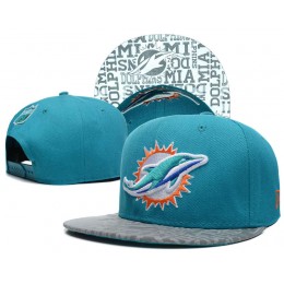 Miami Dolphins 2014 Draft Reflective Green Snapback Hat SD 0613 Snapback
