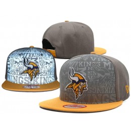 Minnesota Vikings 2014 Draft Reflective Grey Snapback Hat SD 0701 Snapback