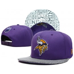 Minnesota Vikings 2014 Draft Reflective Purple Snapback Hat SD 0613 Snapback