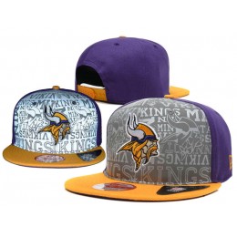 Minnesota Vikings 2014 Draft Reflective Snapback Hat SD 0613 Snapback