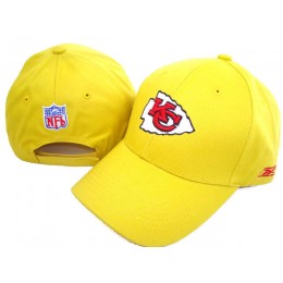 Kansas City Chiefs Yellow Peaked Cap DF 0512 Snapback
