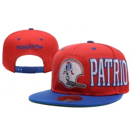 New England Patriots Snapback Red Hat LX 0620 Snapback