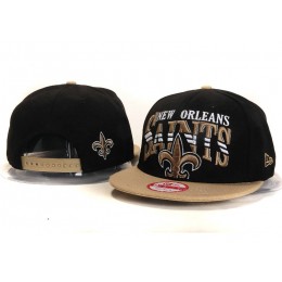 New Orleans Saints Black Snapback Hat YS 3 Snapback