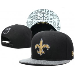 New Orleans Saints 2014 Draft Reflective Black Snapback Hat SD 0613 Snapback